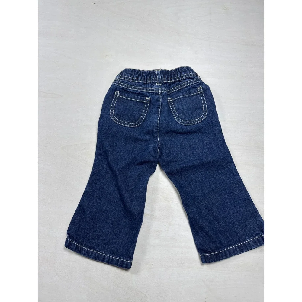 Gymboree Toddler Girls Bumblebee Embroidered Dark Wash Denim‎ Jeans 12-18 Months